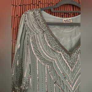 Judith Ann vintage butterfly 🦋 sequin blouse #vintage